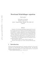 Fractional Schrödinger equation