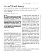 Rfam: an RNA family database