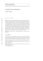 Coordinate Descent Algorithms
