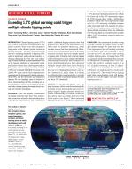 Exceeding 1.5°C global warming could trigger multiple climate tipping points