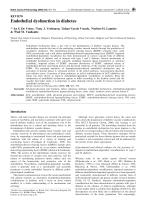 Endothelial dysfunction in diabetes