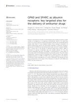 GP60 and SPARC as albumin receptors: key targeted sites for the delivery of antitumor drugs