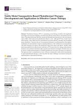 Noble Metal Nanoparticle-Based Photothermal Therapy: Development and Application in Effective Cancer Therapy