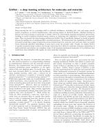 SchNet – a deep learning architecture for molecules and materials