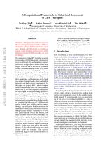 A Computational Framework for Behavioral Assessment of LLM Therapists