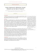 Renin–Angiotensin–Aldosterone System Blockers and the Risk of Covid-19