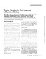 Practice Guidelines for the Management of Infectious Diarrhea