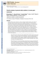 Genetic analysis of genome-wide variation in human gene expression