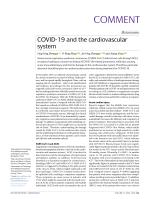 COVID-19 and the cardiovascular system