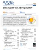 Plasmon-Induced Hot Electrons in Nanostructured Materials: Generation, Collection, and Application to Photochemistry