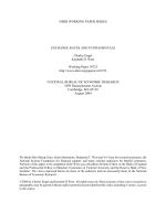 EXCHANGE RATES AND FUNDAMENTALS