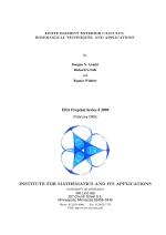 FINITE ELEMENT EXTERIOR CALCULUS, HOMOLOGICAL TECHNIQUES, AND APPLICATIONS