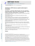 Identification of RIP1 kinase as a specific cellular target of necrostatins