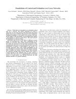 Foundations of Control and Estimation over Lossy Networks