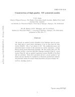 Construction of high-quality NN potential models