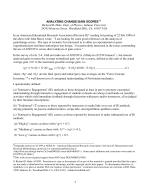 ANALYZING CHANGE/GAIN SCORES