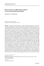 Recent advances in differential evolution: a survey and experimental analysis