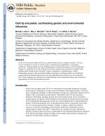 Cleft lip and palate: synthesizing genetic and environmental influences