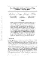 Tree of Thoughts: Deliberate Problem Solving with Large Language Models