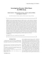 Investigating Emotion With Music: An fMRI Study