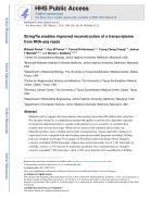 StringTie enables improved reconstruction of a transcriptome from RNA-seq reads