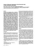 Control of Glomerular Hypertension Limits Glomerular Injury in Rats with Reduced Renal Mass
