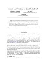 kernlab – An S4 Package for Kernel Methods in R