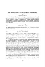 ON CONVERGENCE OF STOCHASTIC PROCESSES