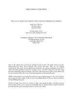 THE CAUSAL EFFECT OF PARENTS' EDUCATION ON CHILDREN'S EARNINGS