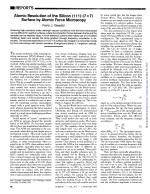 Atomic Resolution of the Silicon (111)-(7x7) Surface by Atomic Force Microscopy