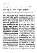 Dynamic magnetic resonance imaging of human brain activity during primary sensory stimulation