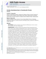 Cardiac Amyloidosis Due to Transthyretin Protein: A Review