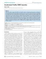 Accelerated Profile HMM Searches