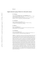 Light-induced gauge fields for ultracold atoms