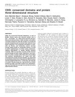 CDD: conserved domains and protein three-dimensional structure