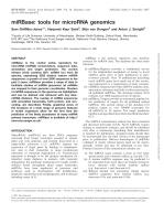 miRBase: tools for microRNA genomics