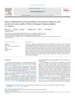 Effects of different hot-air drying methods on the dynamic changes in color, nutrient and aroma quality of three chili pepper (Capsicum annuum L.) varieties