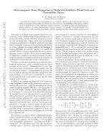 Electromagnetic Wave Propagation in Media with Indefinite Permittivity and Permeability Tensors