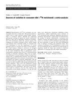 Sources of variation in consumer-diet δ15N enrichment: a meta-analysis
