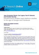 Infrastructure studies meet platform studies in the age of Google and Facebook