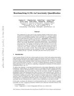 Benchmarking LLMs via Uncertainty Quantification