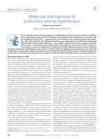 Molecular pathogenesis of pulmonary arterial hypertension