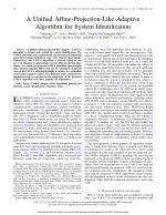 A Unified Affine-Projection-Like Adaptive Algorithm for System Identification