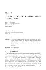 A SURVEY OF TEXT CLASSIFICATION ALGORITHMS