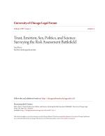 Trust, Emotion, Sex, Politics, and Science: Surveying the Risk Assessment Battlefield