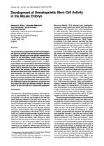 Development of Hematopoietic Stem Cell Activity in the Mouse Embryo