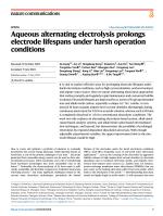 Aqueous alternating electrolysis prolongs electrode lifespans under harsh operation conditions