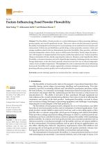 Factors Influencing Food Powder Flowability