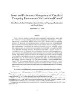 Power and Performance Management of Virtualized Computing Environments Via Lookahead Control
