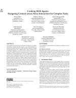 Cooking With Agents: Designing Context-aware Voice Interaction for Complex Tasks